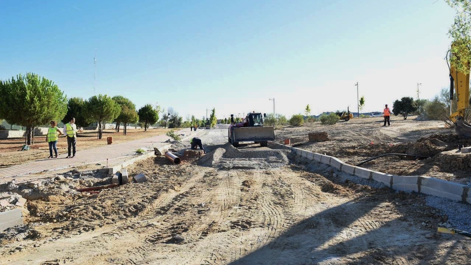 Obras de conexión entre la avenida Diego de Almagro y la calle Fray Junípero Serra