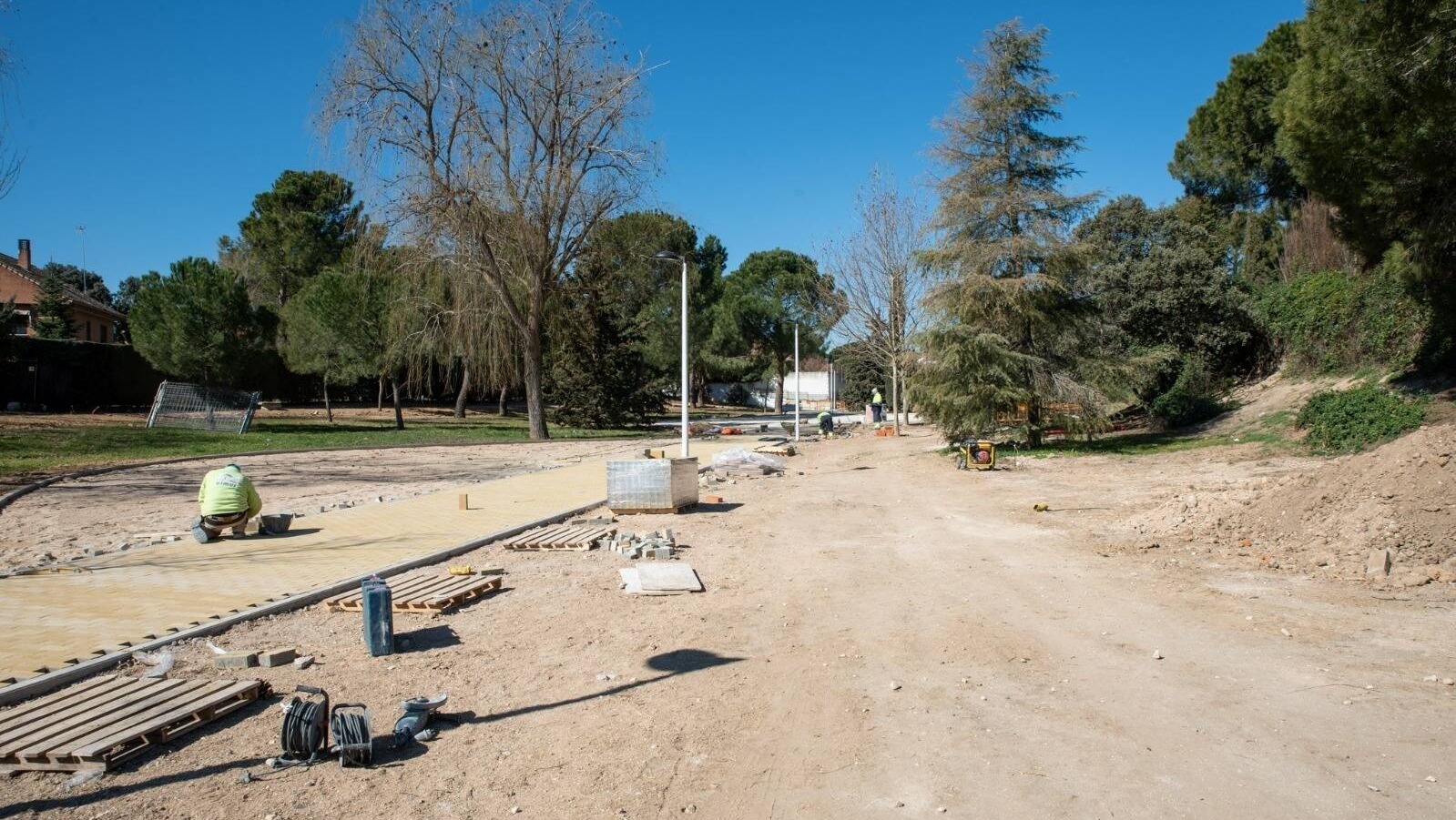 En marcha la remodelación del parque Isla de la Toja de Boadilla