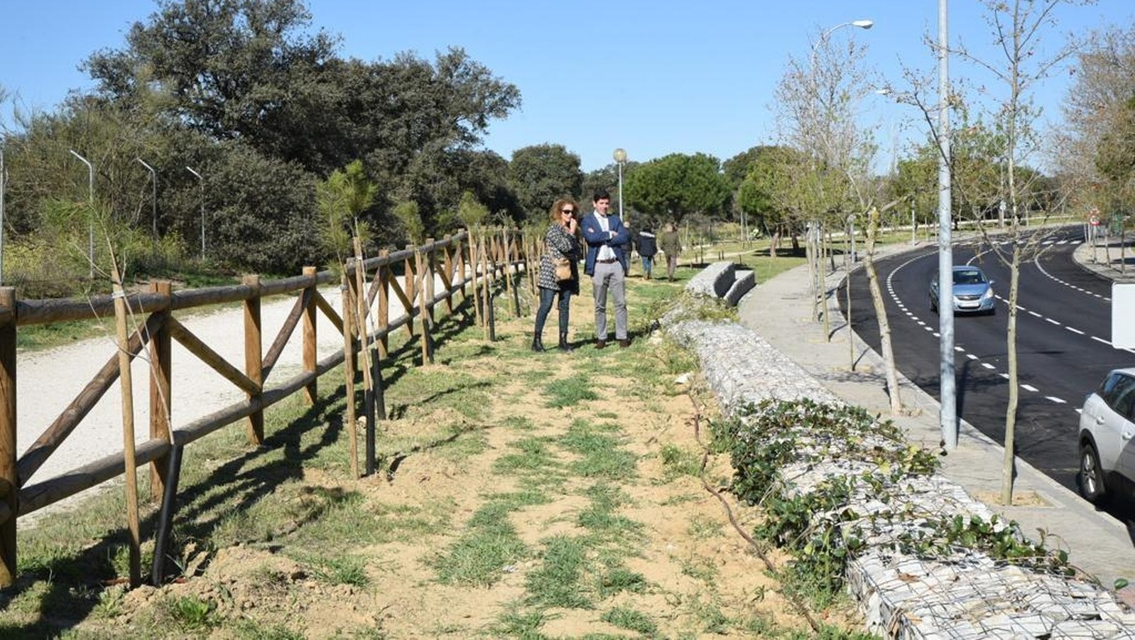 Finaliza la revegetación de los gaviones en las calles Condesa de Chinchón y Pedro Valdivia Finaliza la revegetación de los gaviones en las calles Condesa de Chinchón y Pedro Valdivia