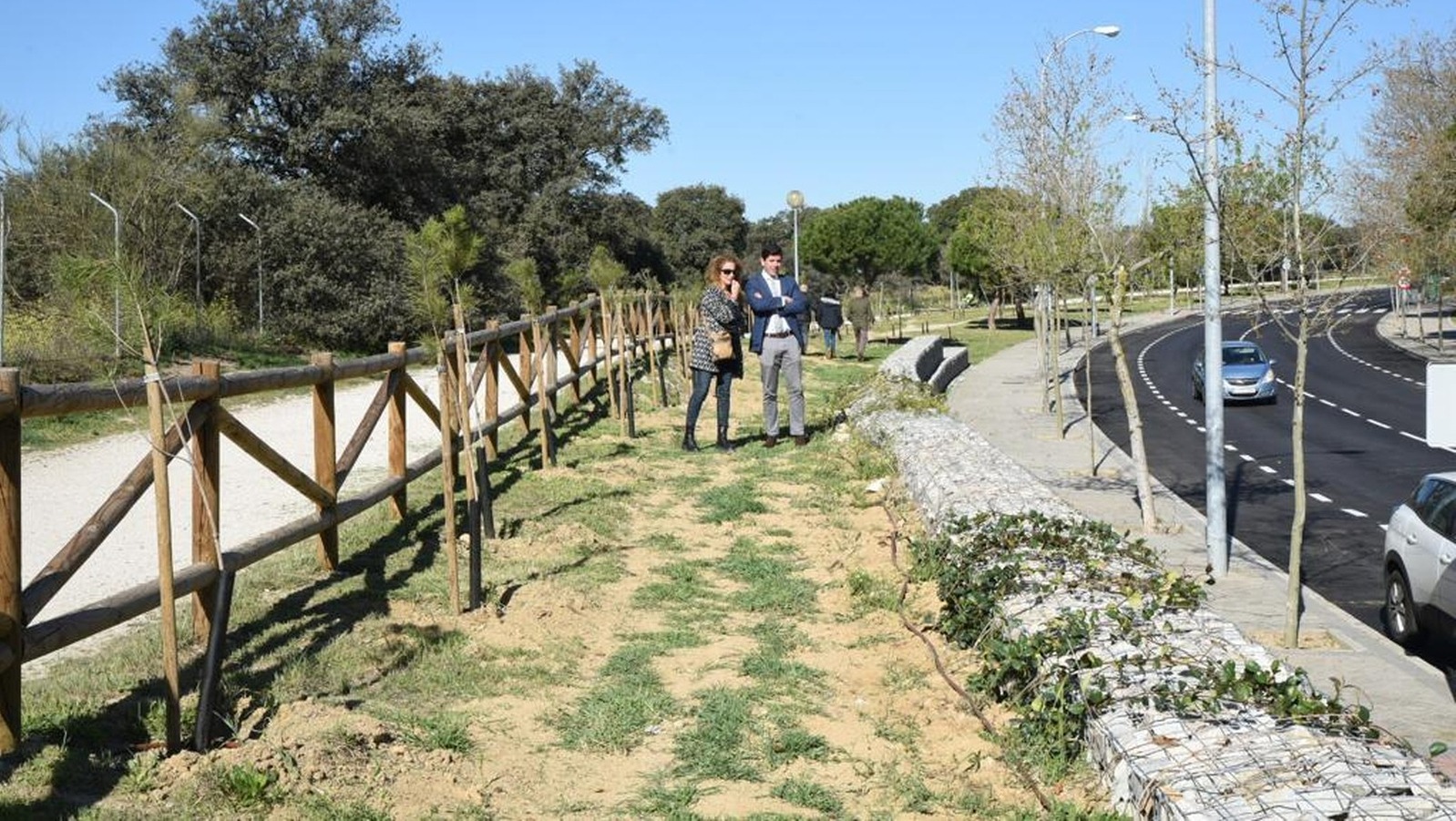 Finaliza la revegetación de los gaviones en las calles Condesa de Chinchón y Pedro Valdivia