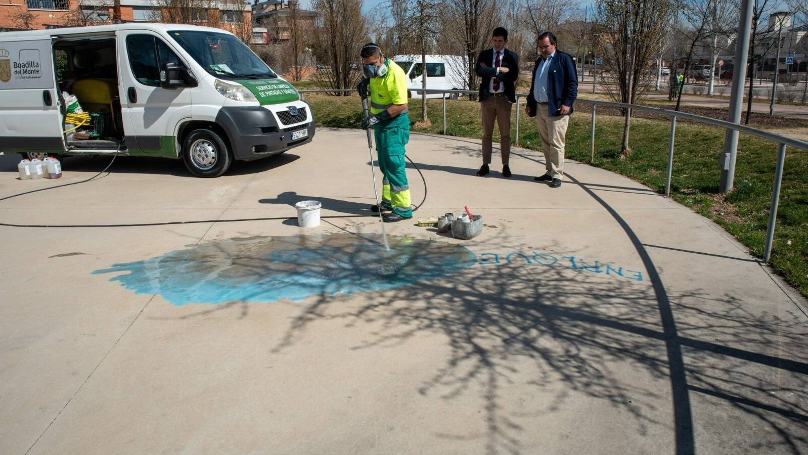 1.624 grafitis eliminados en Boadilla del Monte en el último semestre