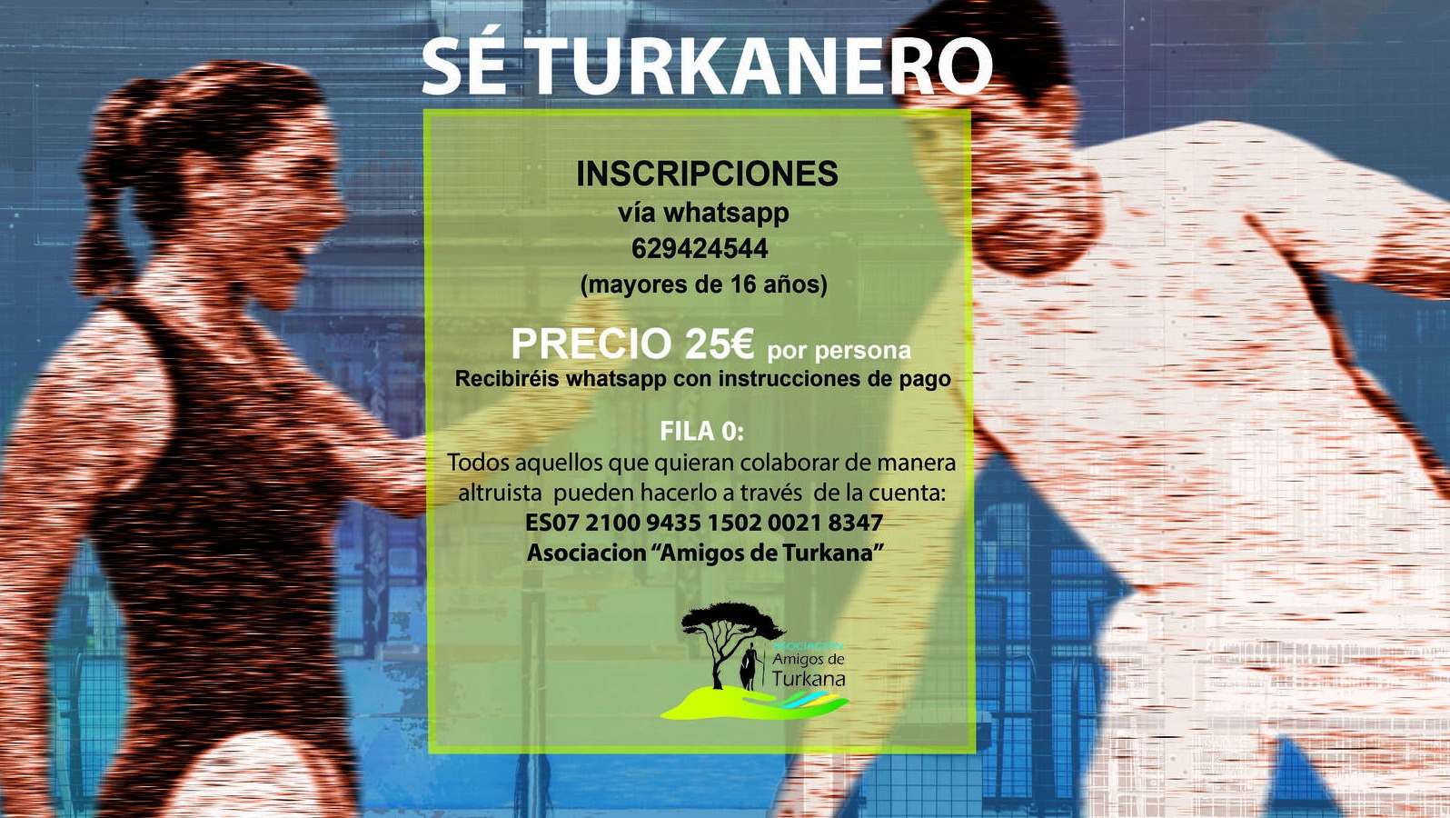 Torneo benéfico de pádel en Boadilla a favor de Cirugía en Turkana