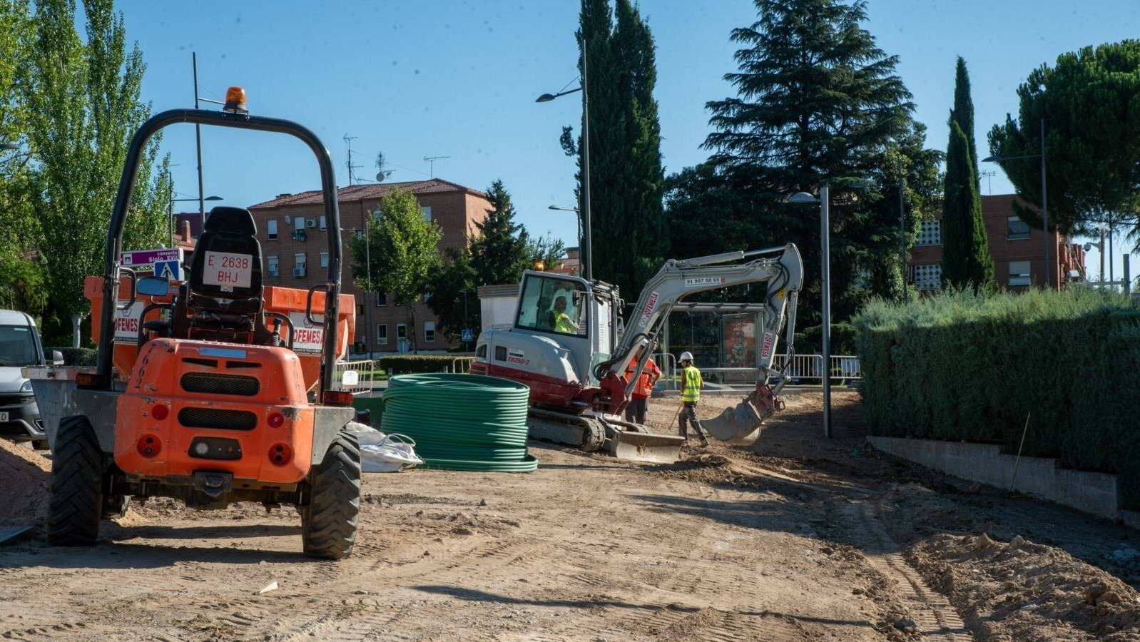 Boadilla trabaja en la construcción de un centro de transformación en el Recinto Ferial Boadilla trabaja en la construcción de un centro de transformación en el Recinto Ferial