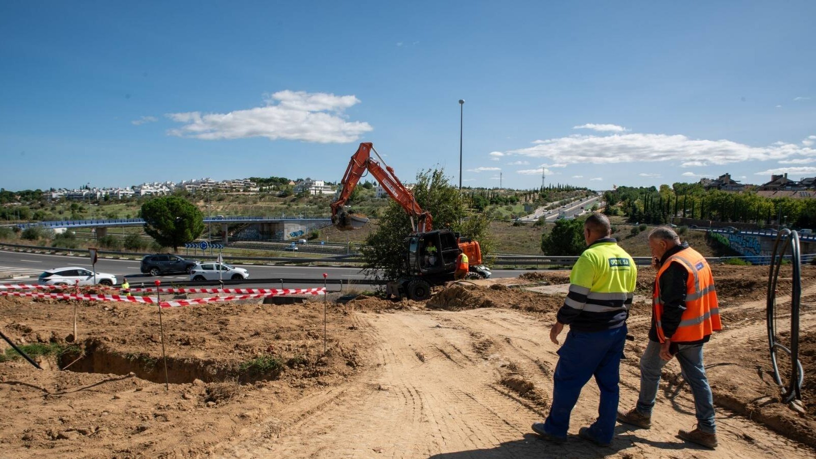 Comienzan las obras del nuevo carril de incorporación desde la M-513 a la M-50