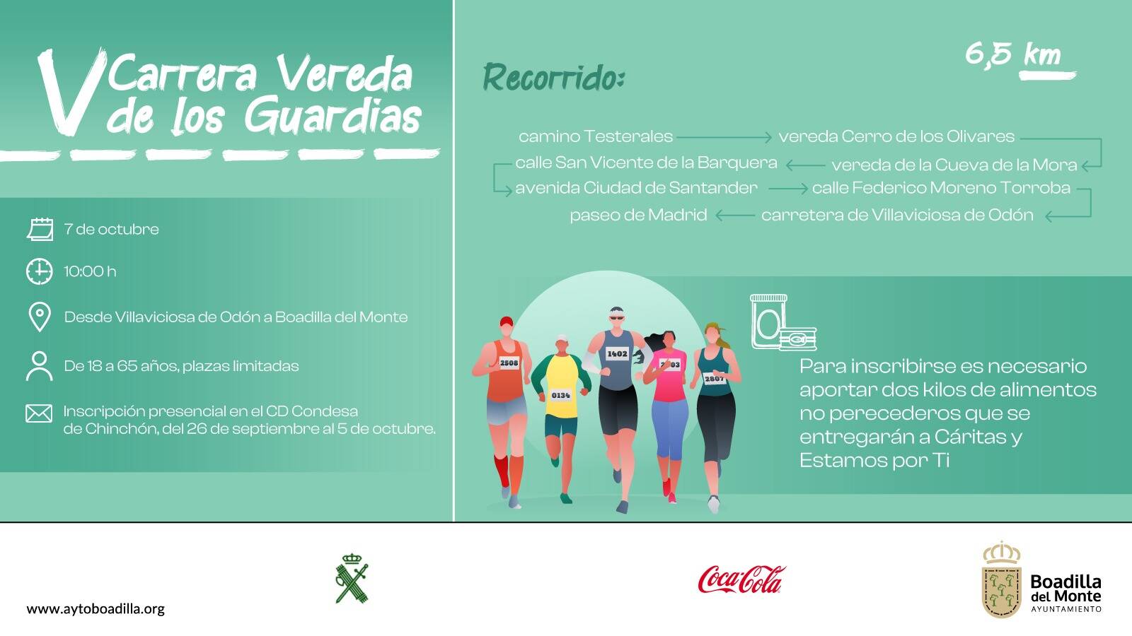 Ayuntamiento y Guardia Civil organizan la Carrera Vereda de los Guardias en Boadilla Ayuntamiento y Guardia Civil organizan la Carrera Vereda de los Guardias en Boadilla