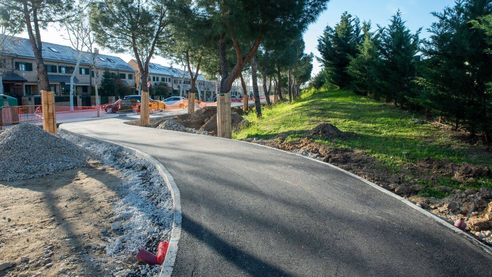 Avances en la ampliación del carril bici en Boadilla del Monte