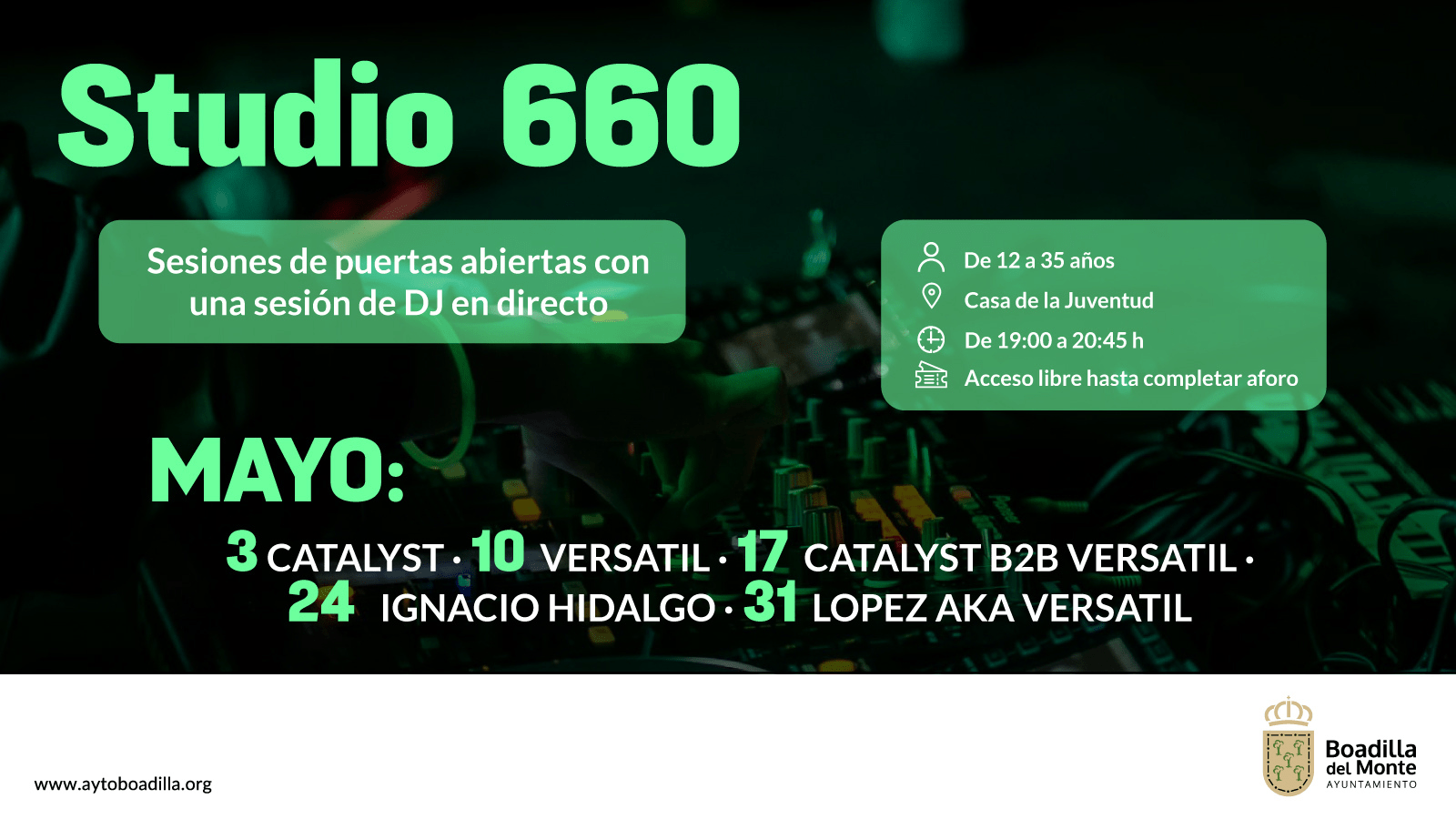 La casa de la juventud abrirá un nuevo local de ensayo para jóvenes dj