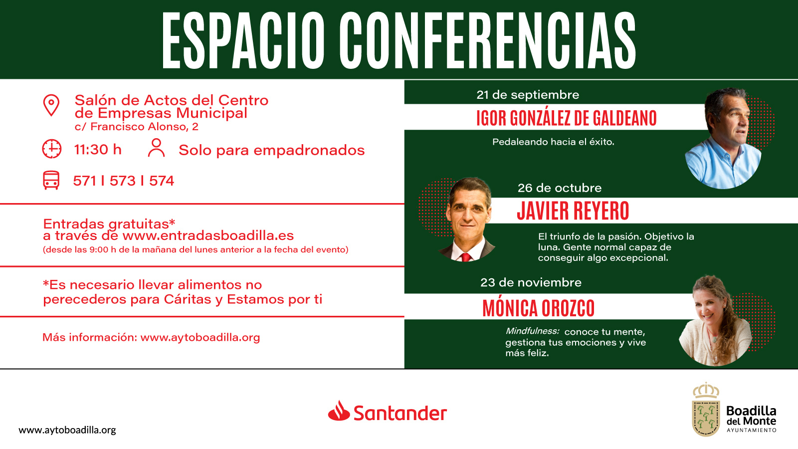 Boadilla organiza un ciclo de conferencias sobre el éxito y la gestión emocional Boadilla organiza un ciclo de conferencias sobre el éxito y la gestión emocional