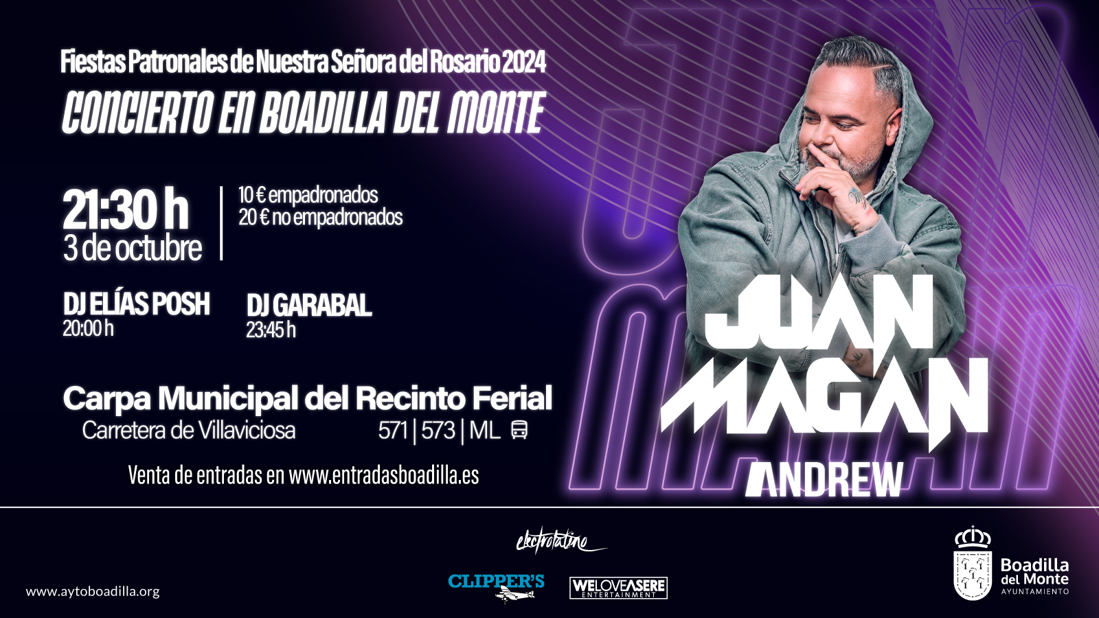 Boadilla del Monte disfrutará de conciertos como el de Juan Magán Boadilla del Monte disfrutará de conciertos como el de Juan Magán