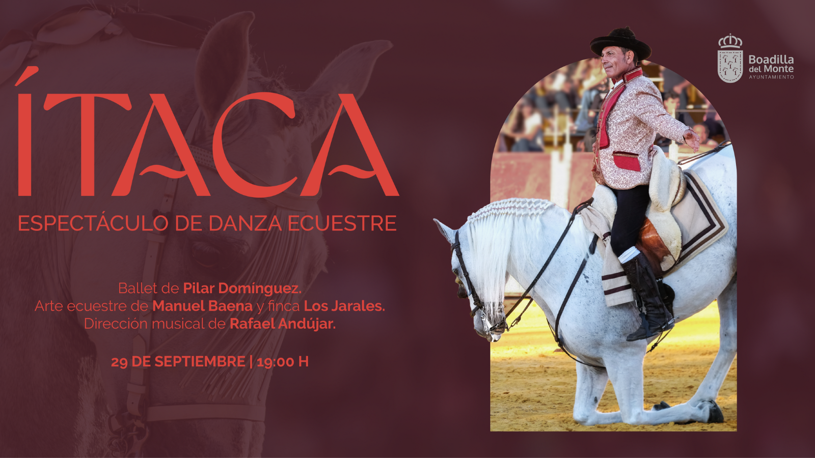 La plaza de toros de Boadilla como escenario del espectáculo "Ítaca" La plaza de toros de Boadilla como escenario del espectáculo "Ítaca"