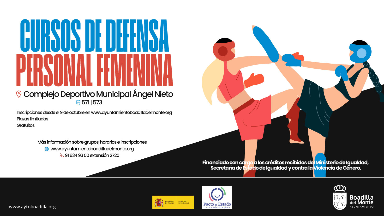 Abierta la inscripción para los cursos municipales de defensa personal femenina Abierta la inscripción para los cursos municipales de defensa personal femenina