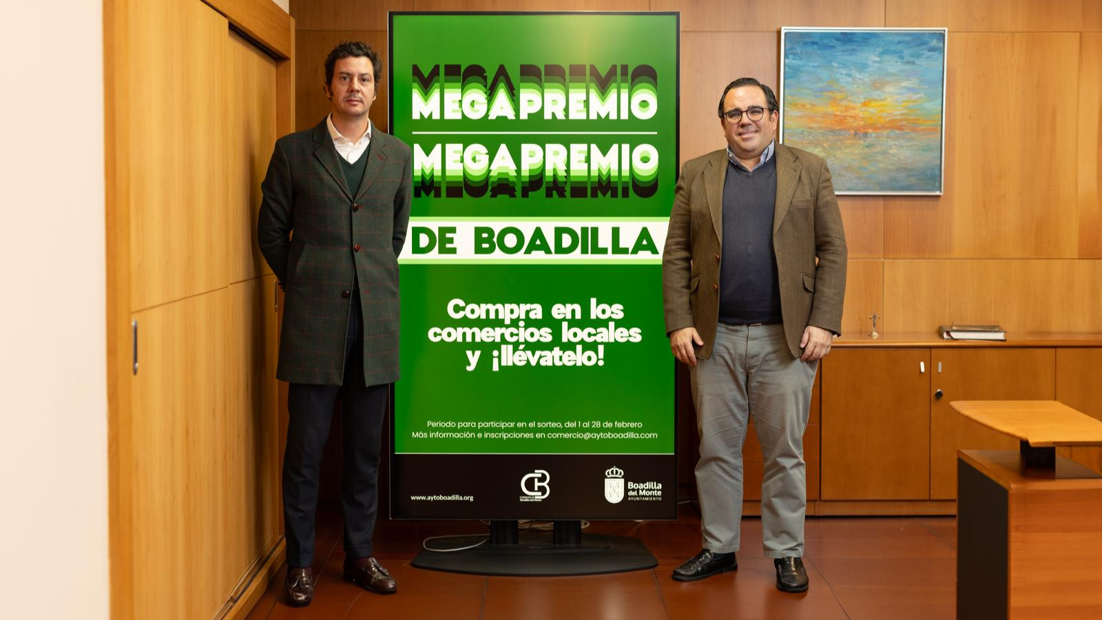 Boadilla del Monte fomenta el consumo local con la iniciativa "Mega Premio" en febrero Boadilla del Monte fomenta el consumo local con la iniciativa "Mega Premio" en febrero