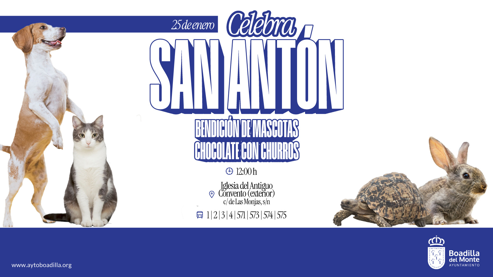 Bendición de las mascotas en la iglesia del Antiguo Convento el próximo sábado Bendición de las mascotas en la iglesia del Antiguo Convento el próximo sábado