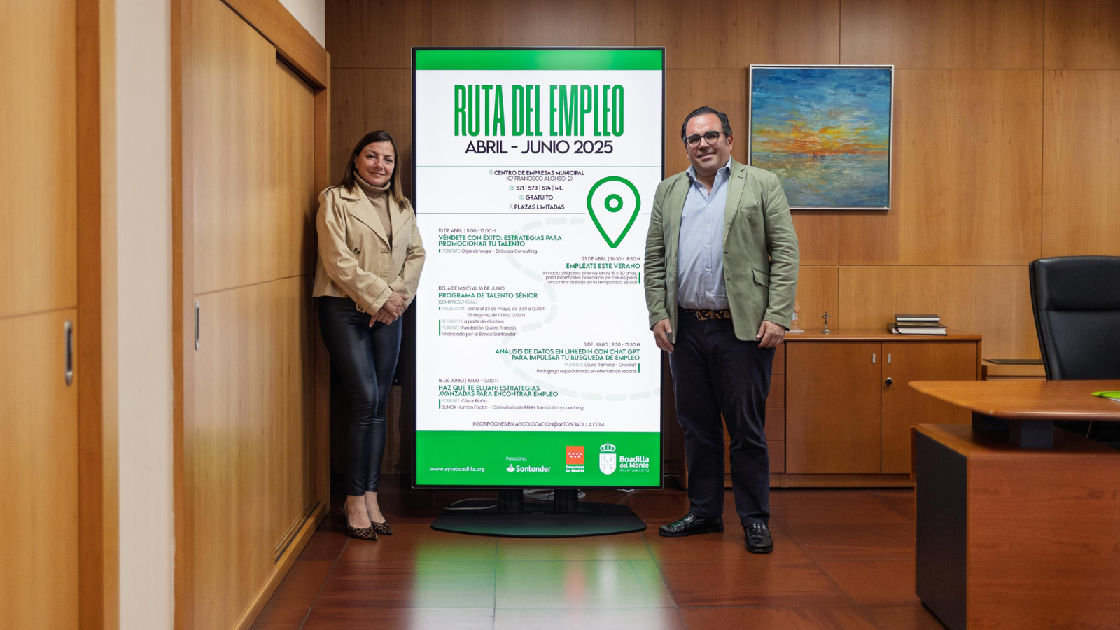 Boadilla presenta la nueva edición de la Ruta del Empleo Boadilla presenta la nueva edición de la Ruta del Empleo