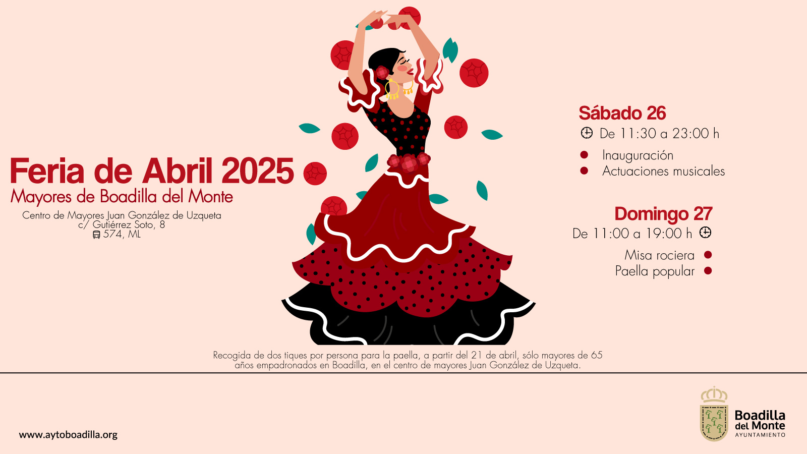 Boadilla se prepara para vivir su Feria de Abril con música, baile y gastronomía Boadilla se prepara para vivir su Feria de Abril con música, baile y gastronomía
