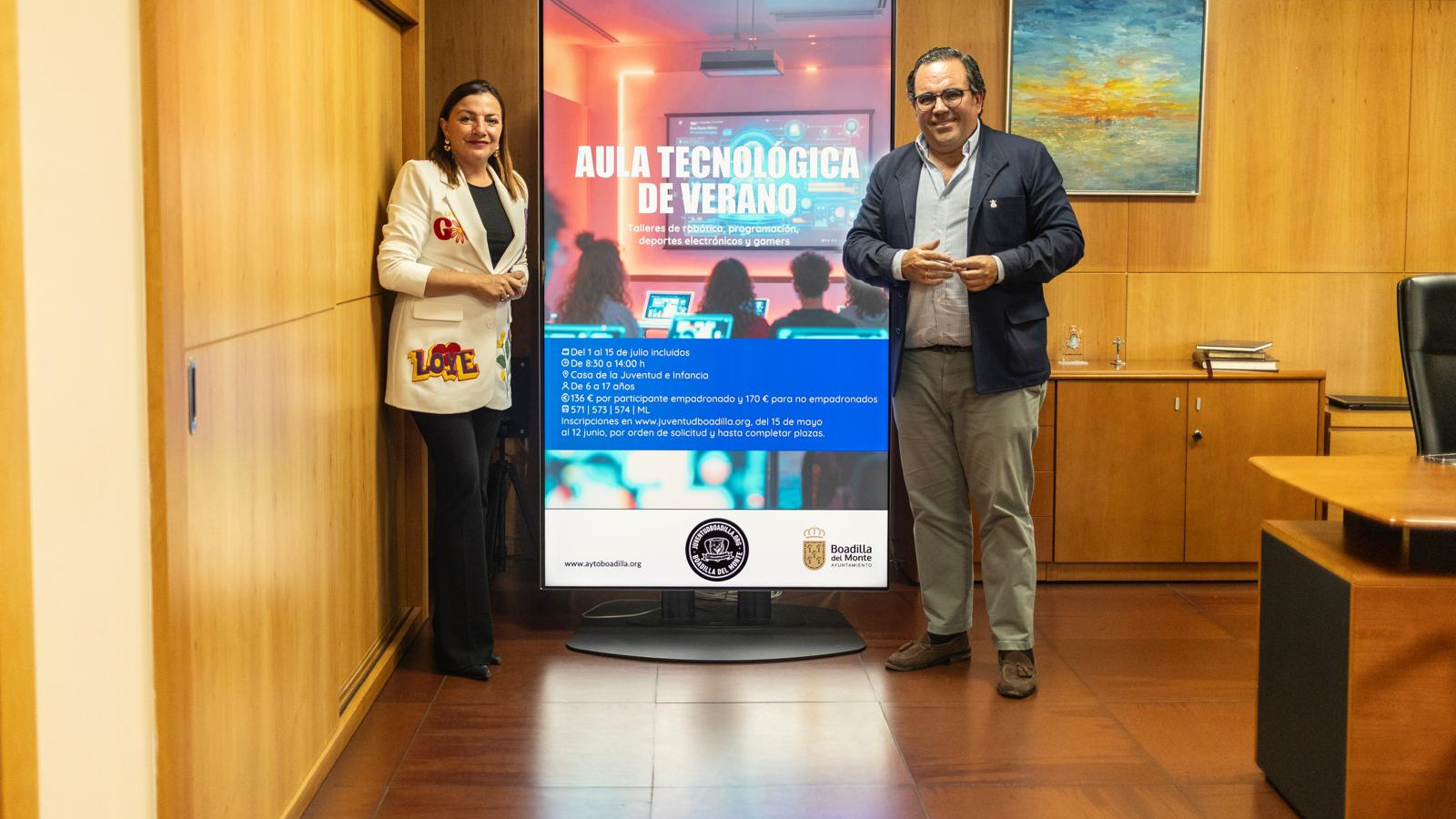 El Aula Tecnológica de Verano regresa a Boadilla en julio El Aula Tecnológica de Verano regresa a Boadilla en julio