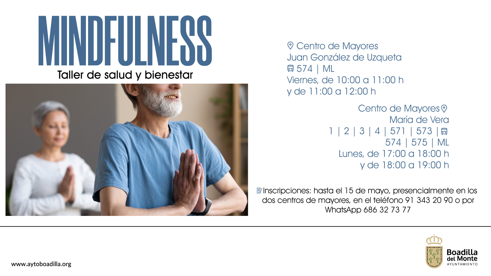 El Ayuntamiento de Boadilla impulsa la salud de las personas mayores El Ayuntamiento de Boadilla impulsa la salud de las personas mayores