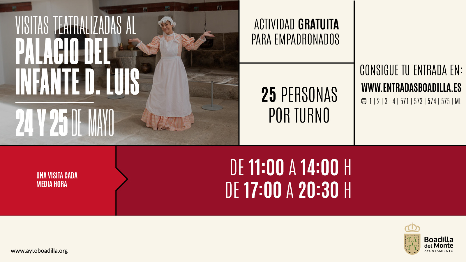 El Palacio del Infante D. Luis ofrecerá visitas teatralizadas los días 24 y 25 de mayo El Palacio del Infante D. Luis ofrecerá visitas teatralizadas los días 24 y 25 de mayo