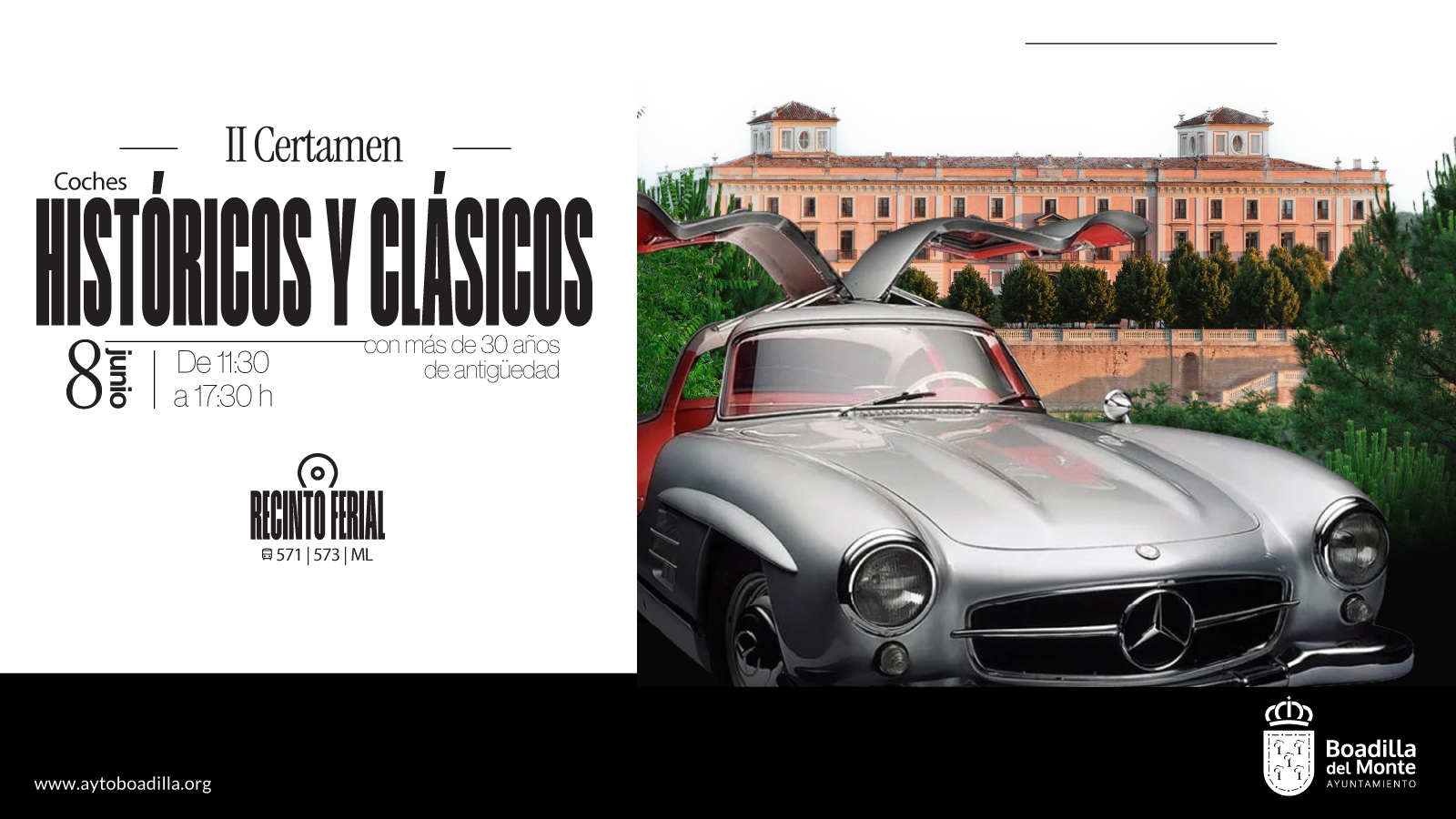 Boadilla del Monte acoge un fin de semana sobre ruedas con coches clásicos e históricos