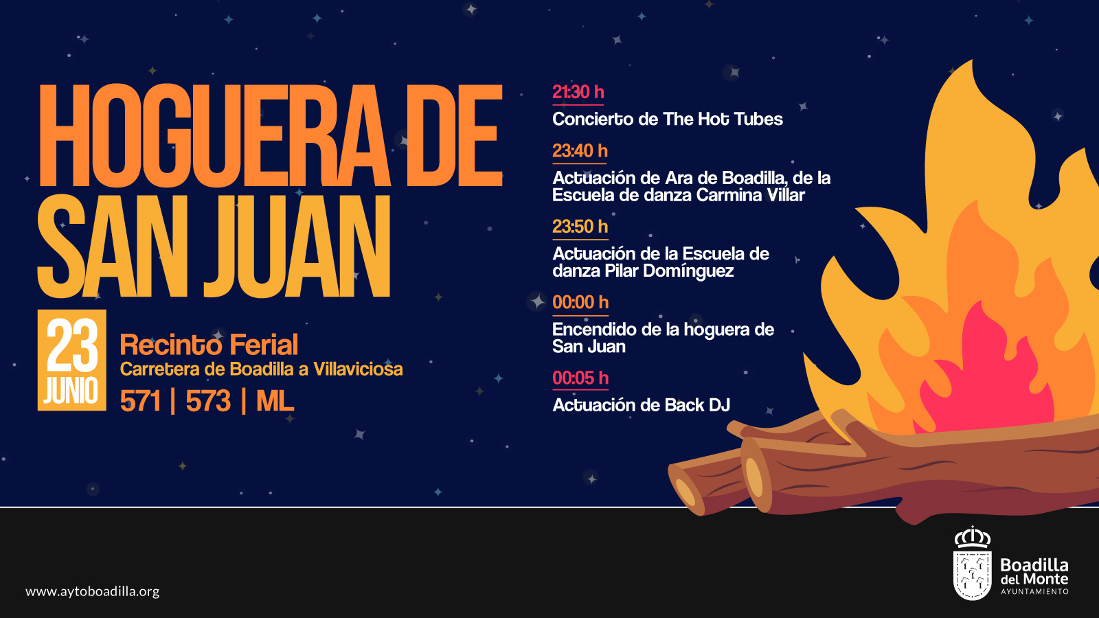 Boadilla celebra la Noche de San Juan con música, danza y fuego Boadilla celebra la Noche de San Juan con música, danza y fuego
