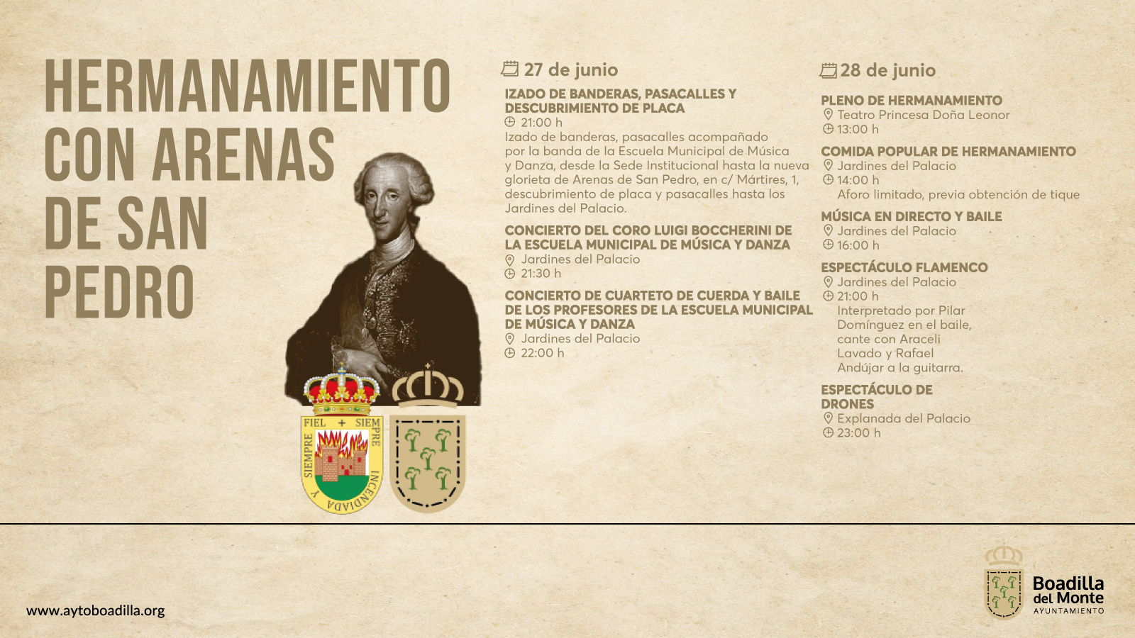Boadilla y Arenas de San Pedro culminan su hermanamiento con un fin de semana lleno de cultura e historia Boadilla y Arenas de San Pedro culminan su hermanamiento con un fin de semana lleno de cultura e historia