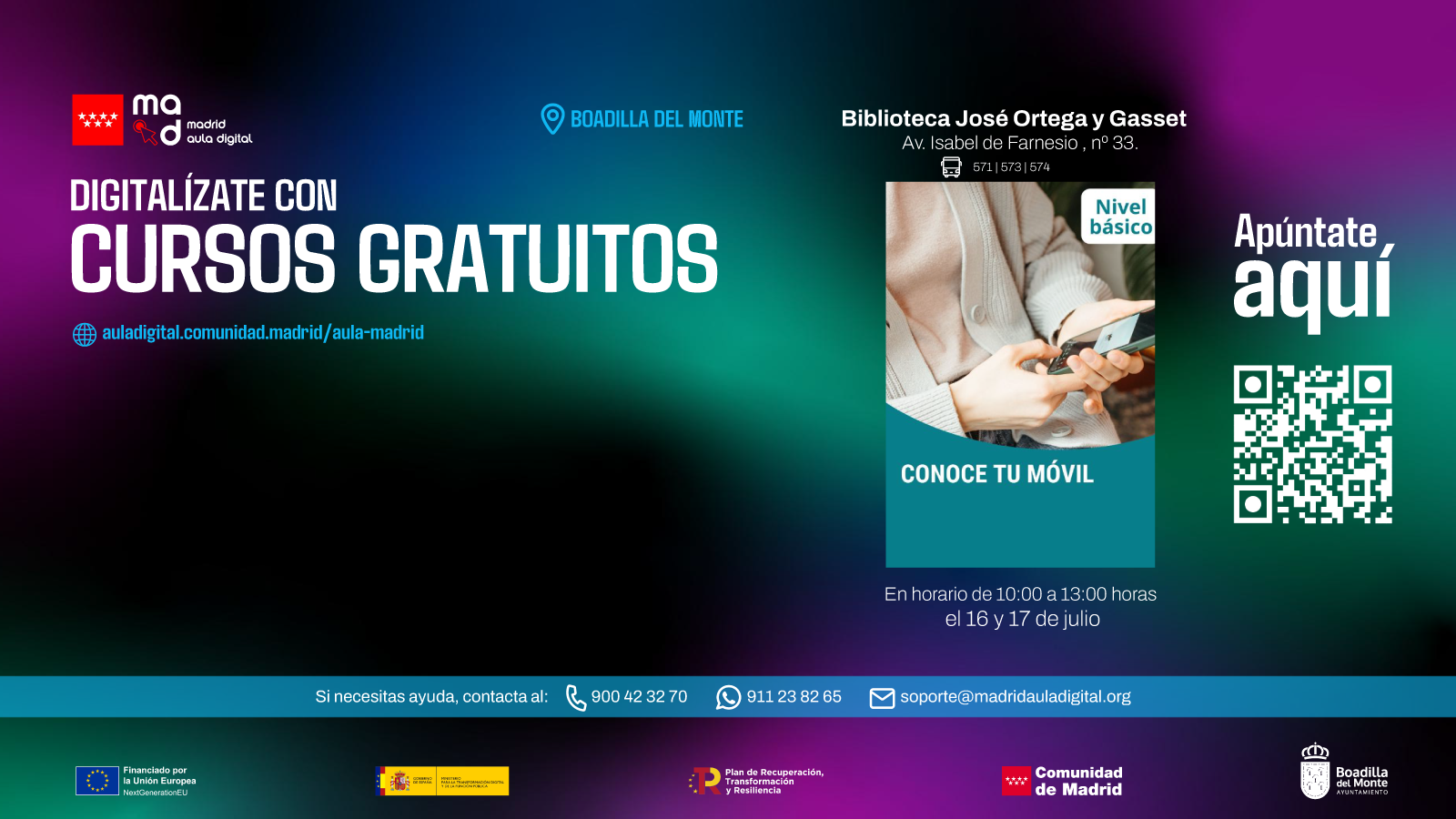 La biblioteca José Ortega y Gasset acoge unos cursos gratuitos para los mayores sobre el uso del móvil La biblioteca José Ortega y Gasset acoge unos cursos gratuitos para los mayores sobre el uso del móvil