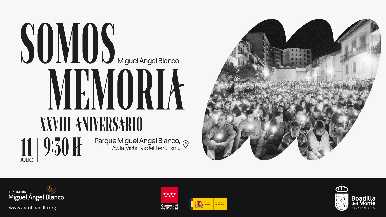 Boadilla del Monte homenajea a Miguel Ángel Blanco en el 28º aniversario de su asesinato Boadilla del Monte homenajea a Miguel Ángel Blanco en el 28º aniversario de su asesinato
