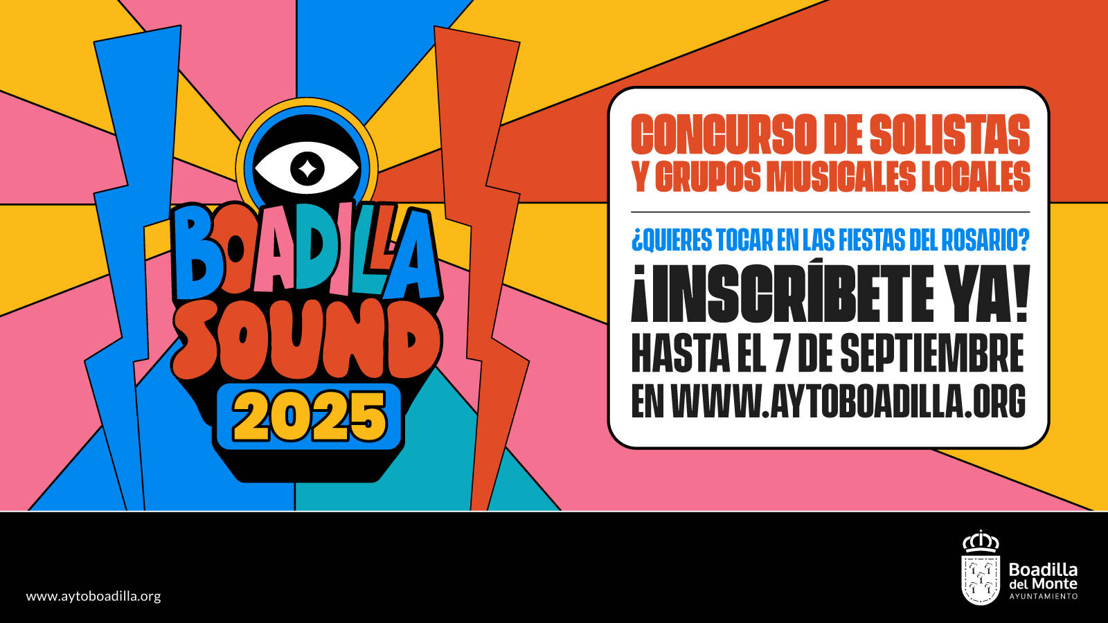 Abierta la inscripción para el II Concurso de Solistas y Grupos Musicales de Boadilla hasta el 7 de septiembre Abierta la inscripción para el II Concurso de Solistas y Grupos Musicales de Boadilla hasta el 7 de septiembre