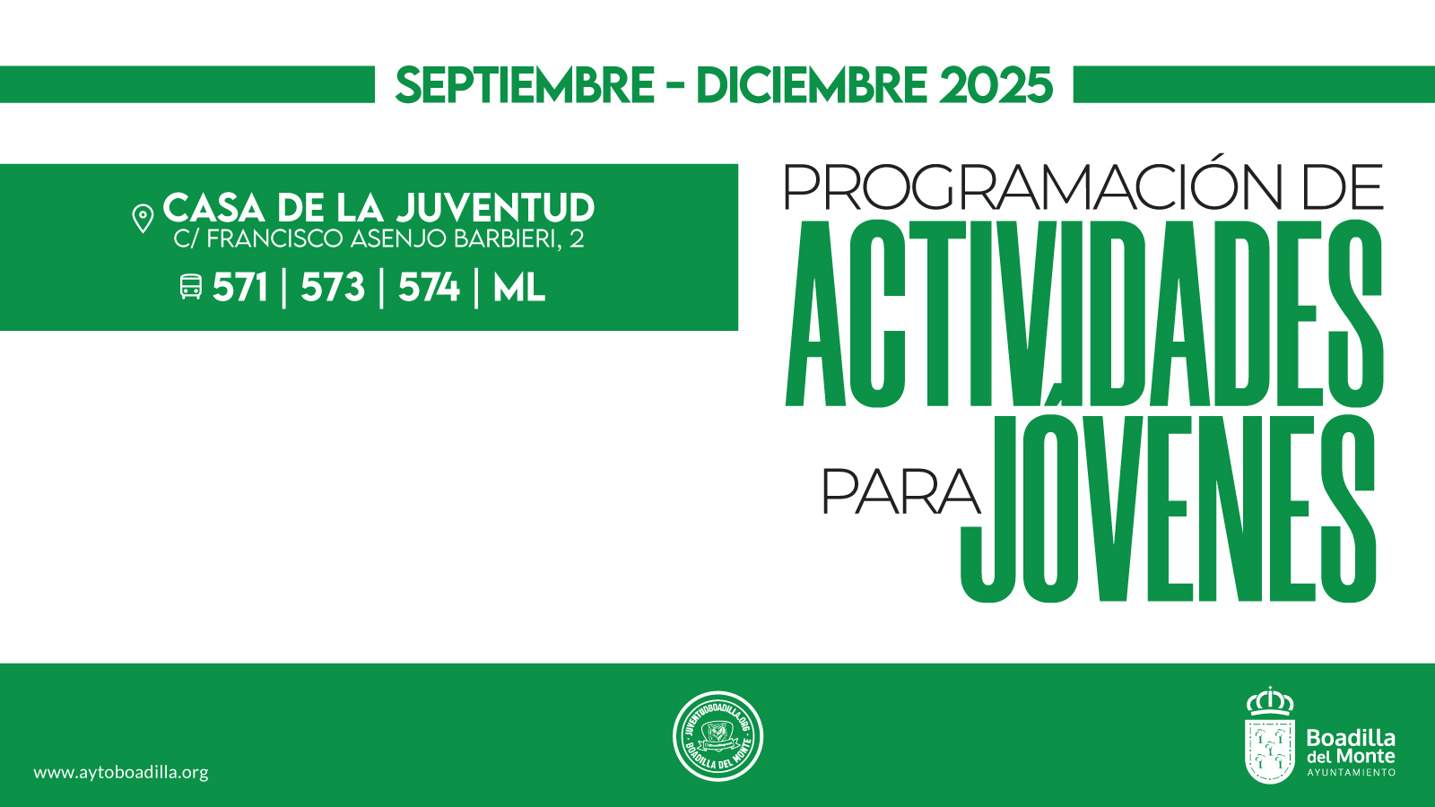 La concejalía de juventud lanza su agenda de otoño La concejalía de juventud lanza su agenda de otoño