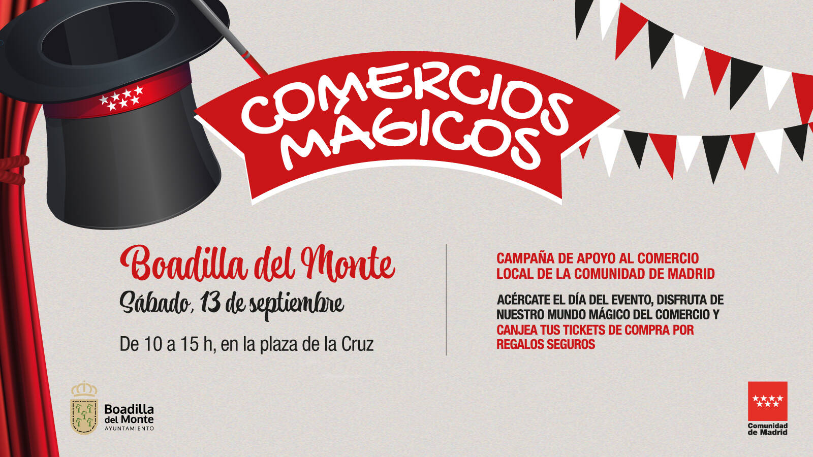 120 comercios de Boadilla participan en la campaña ‘Comercios Mágicos’, con espectáculos y promociones este sábado 120 comercios de Boadilla participan en la campaña ‘Comercios Mágicos’, con espectáculos y promociones este sábado