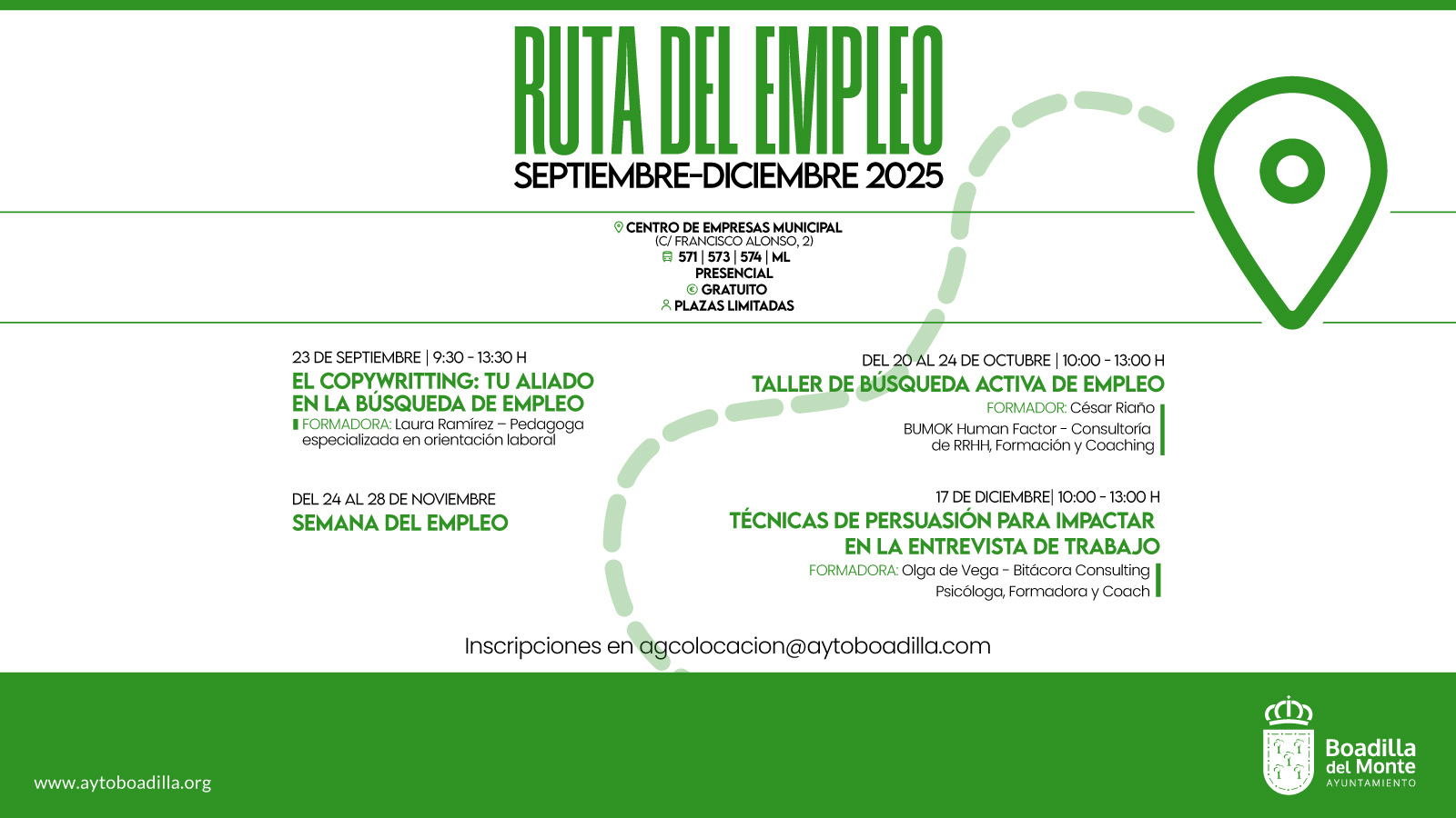 El Ayuntamiento de Boadilla lanza una nueva edición de la Ruta del Empleo
