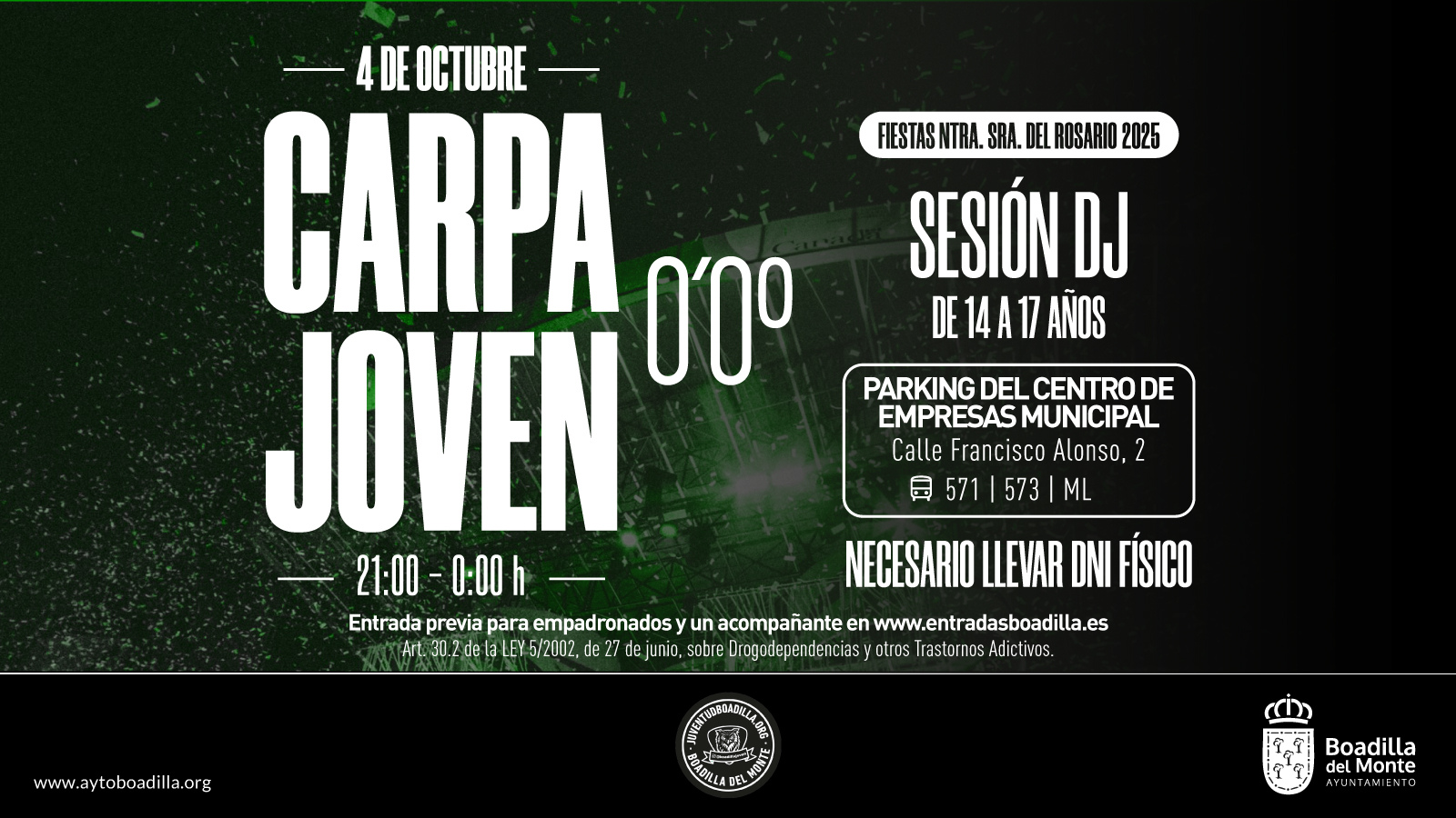 La Carpa Joven vuelve en las fiestas patronales de Boadilla La Carpa Joven vuelve en las fiestas patronales de Boadilla