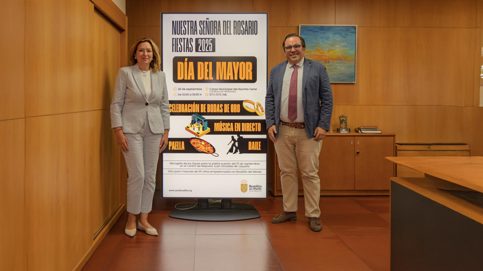 El Día del Mayor de Boadilla reunirá a los vecinos en las fiestas patronales El Día del Mayor de Boadilla reunirá a los vecinos en las fiestas patronales