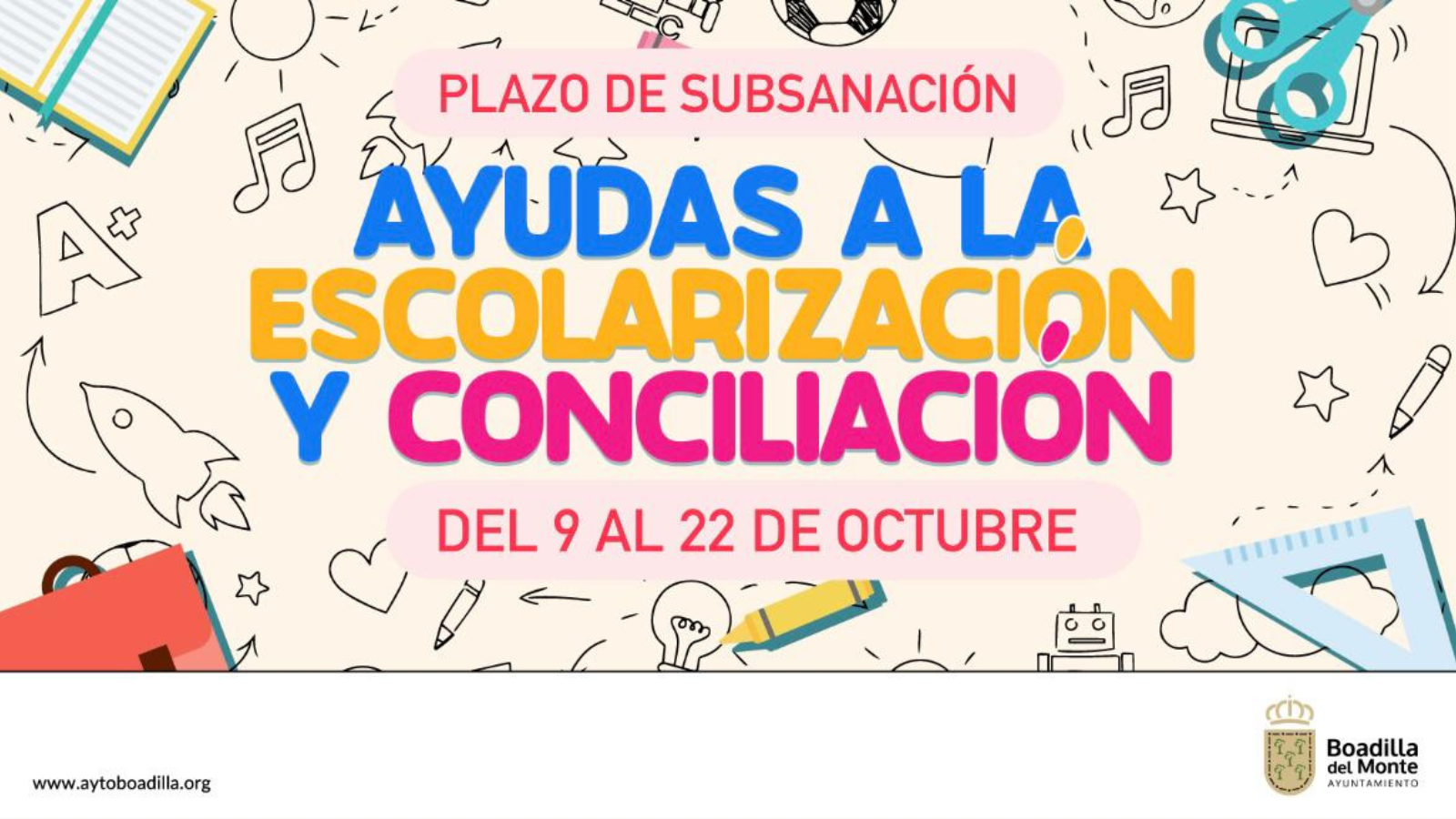 Abierto el plazo para subsanar errores en las solicitudes de becas de escolarización Abierto el plazo para subsanar errores en las solicitudes de becas de escolarización
