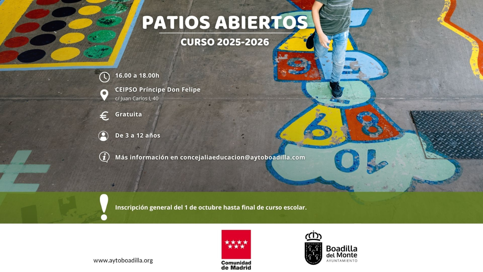 Boadilla del Monte se suma a los “Patios Abiertos” para facilitar la conciliación