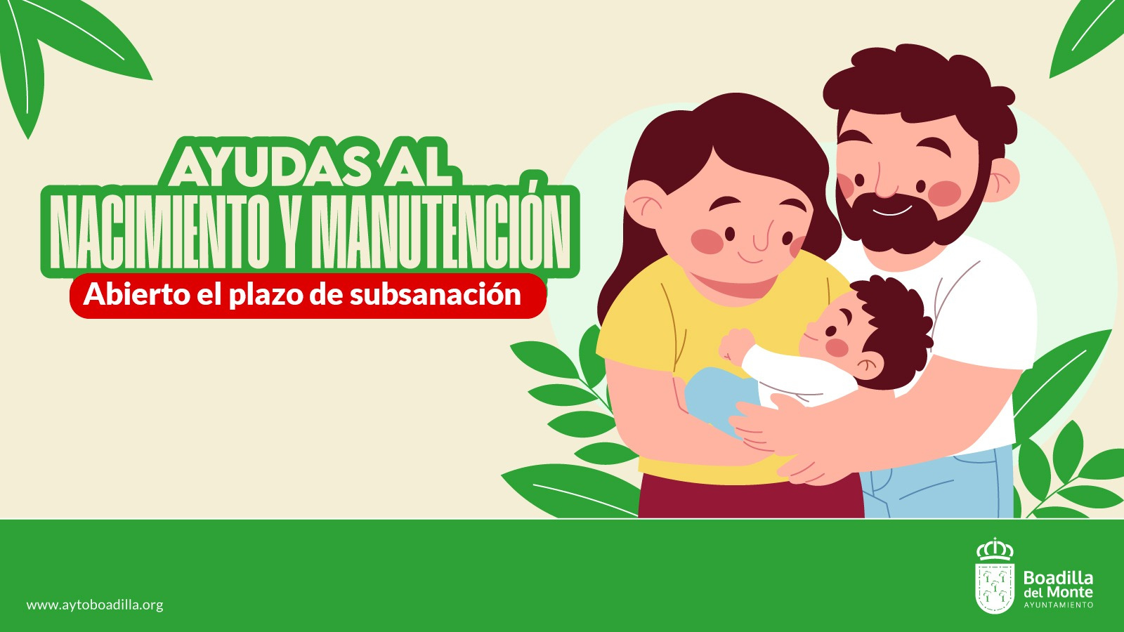Boadilla abre el plazo para subsanar los errores en las ayudas por nacimiento y manutención Boadilla abre el plazo para subsanar los errores en las ayudas por nacimiento y manutención