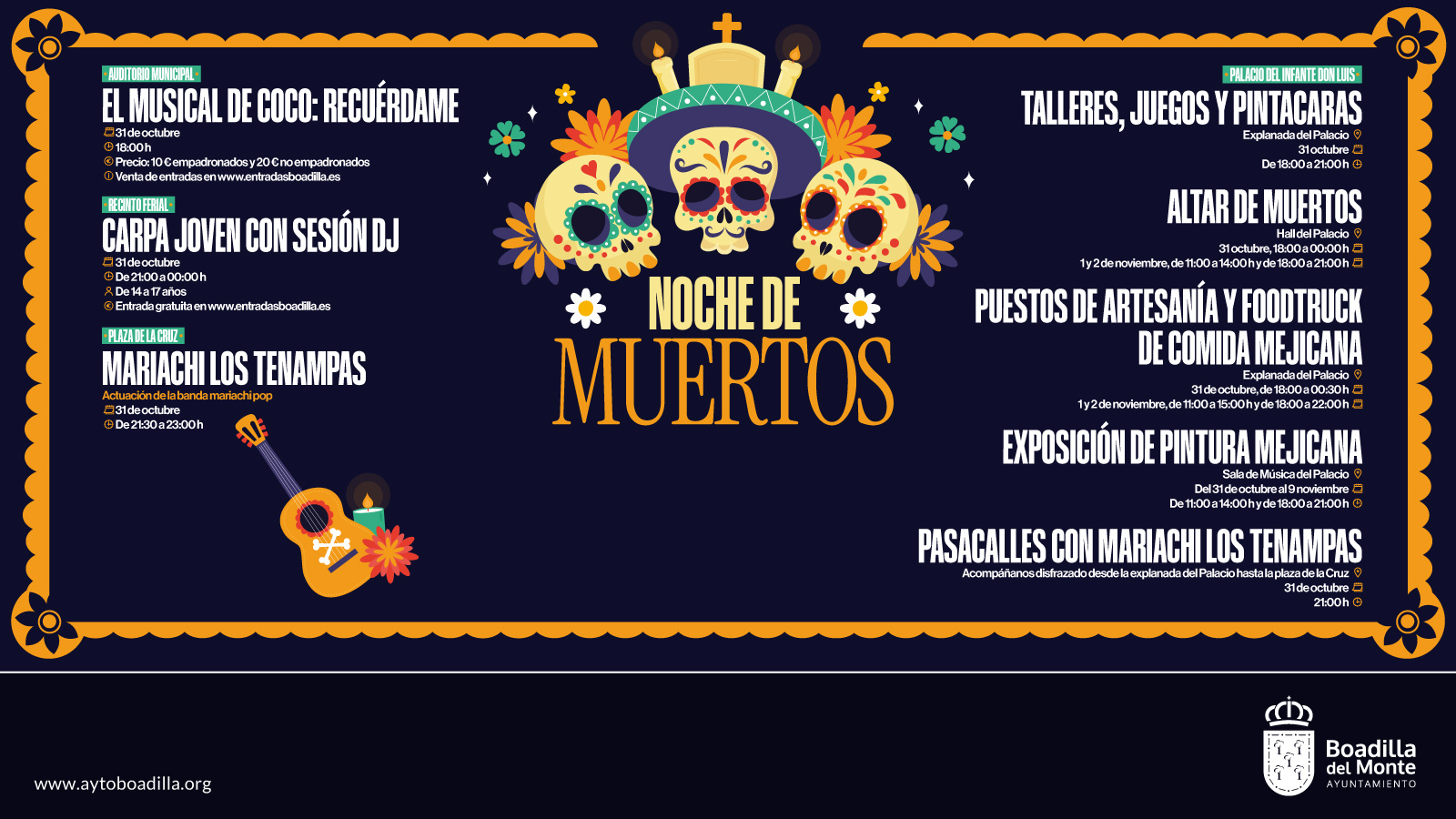 Descubre la programación completa de Halloween en Boadilla