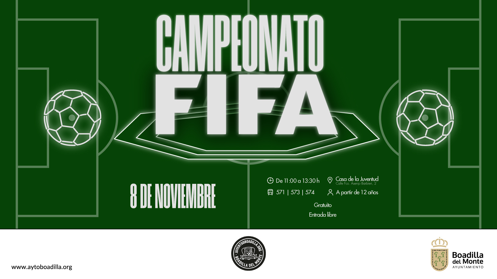 Descubre el Torneo FIFA en la Casa de la Juventud el 8 de noviembre