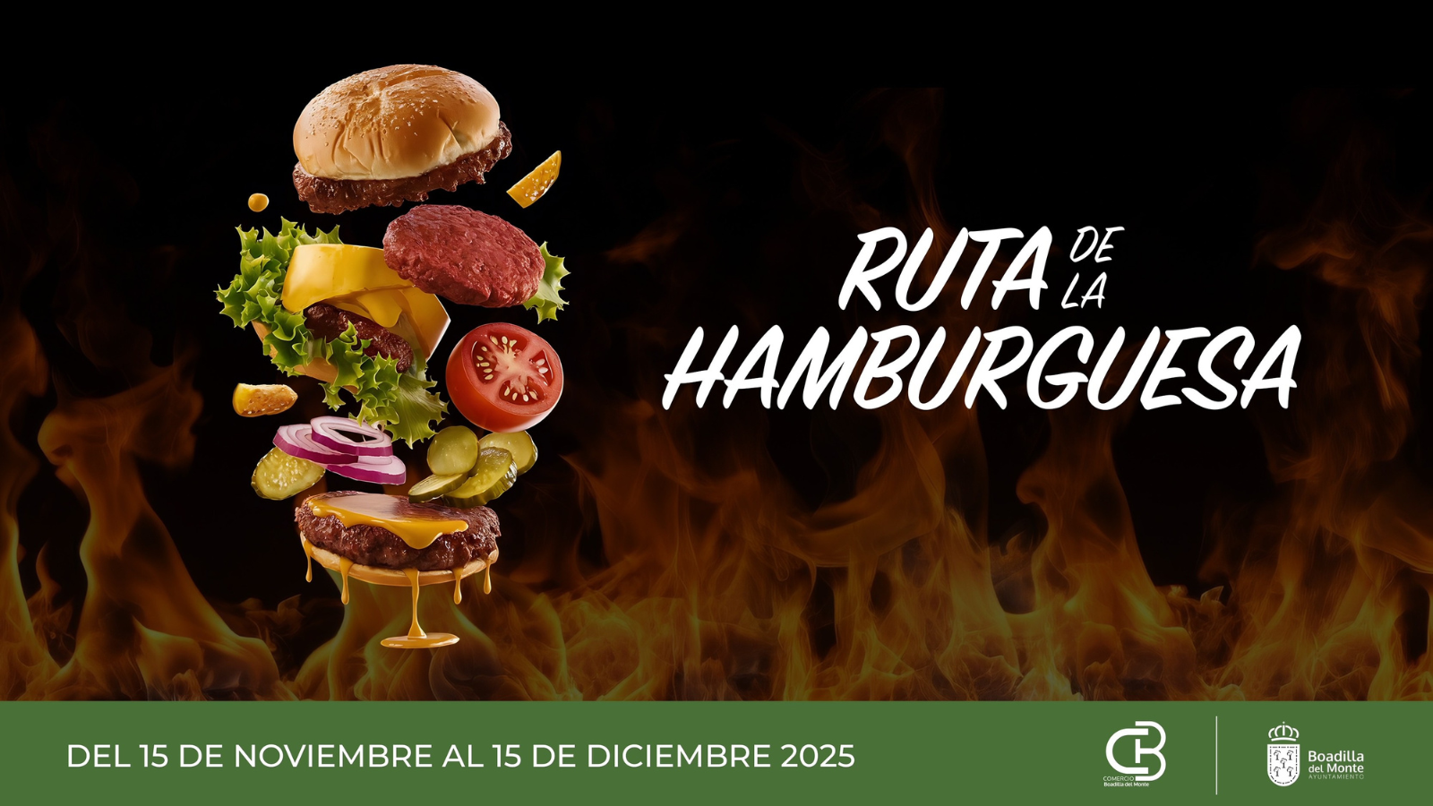 Boadilla lanza la I Ruta de la Hamburguesa del 15 de noviembre al 15 de diciembre