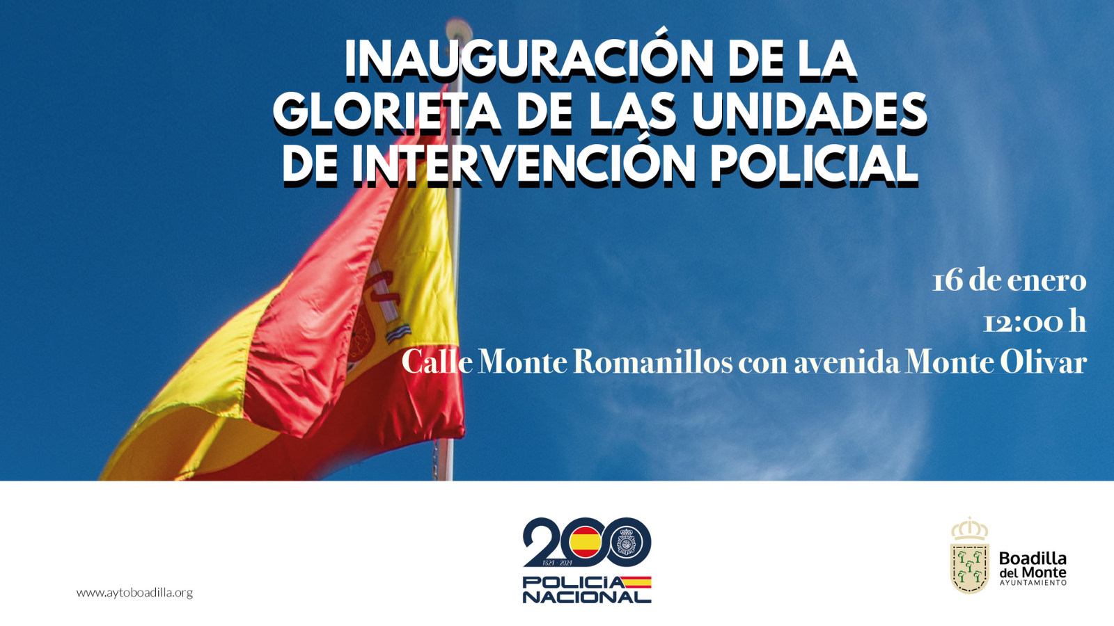 Inauguración de la glorieta Unidades de Intervención Policial en Boadilla del Monte Inauguración de la glorieta Unidades de Intervención Policial en Boadilla del Monte