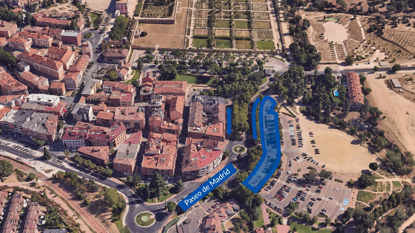 La nueva ampliación de la zona azul añade 150 plazas en el paseo de Madrid La nueva ampliación de la zona azul añade 150 plazas en el paseo de Madrid