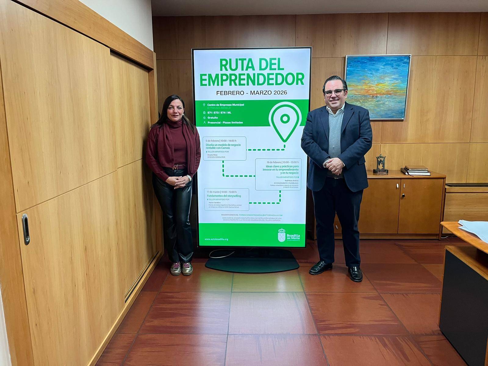 La Ruta del Emprendedor ofrece en febrero y marzo tres talleres formativos para impulsar negocios en Boadilla La Ruta del Emprendedor ofrece en febrero y marzo tres talleres formativos para impulsar negocios en Boadilla