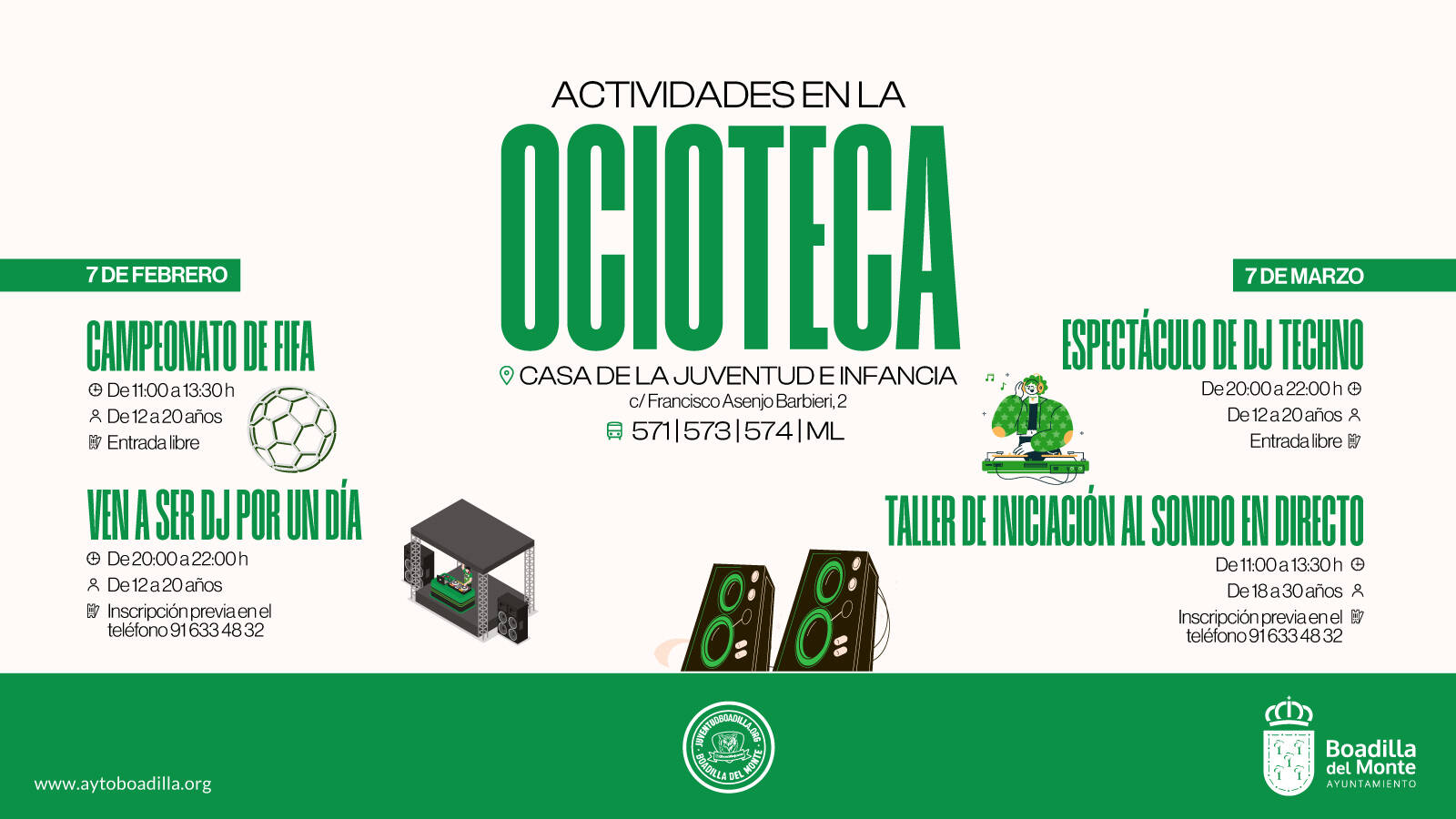 La Ocioteca de la Casa de la Juventud organiza en febrero y marzo un campeonato de FIFA y actividades musicales La Ocioteca de la Casa de la Juventud organiza en febrero y marzo un campeonato de FIFA y actividades musicales