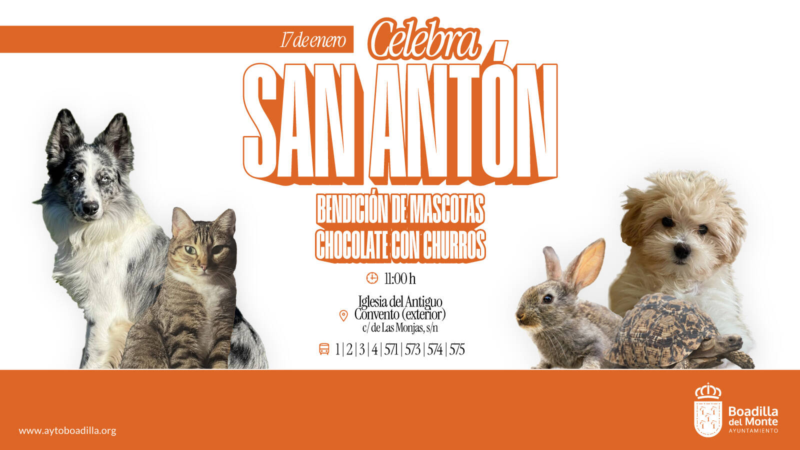 Bendición de mascotas por San Antón el sábado en la iglesia del Antiguo Convento Bendición de mascotas por San Antón el sábado en la iglesia del Antiguo Convento