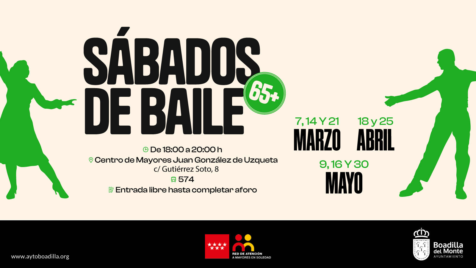 Música y convivencia para mayores: Boadilla recupera los Sábados de Baile