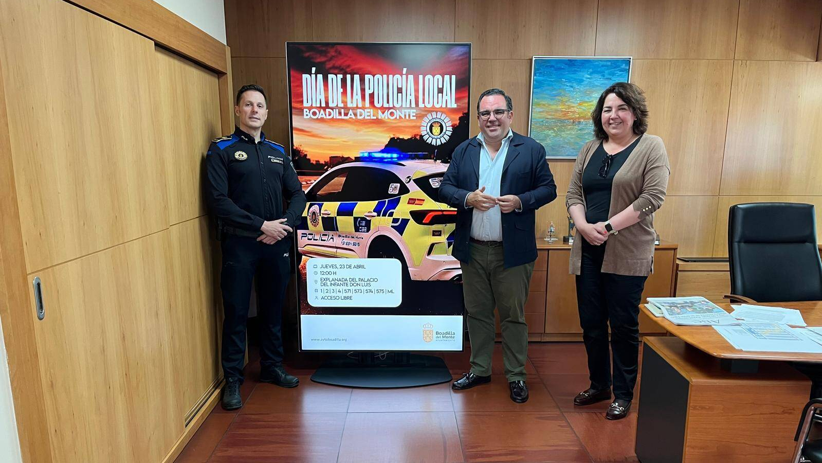 Boadilla celebra el Día de la Policía Local con reconocimientos a agentes el 23 de abril