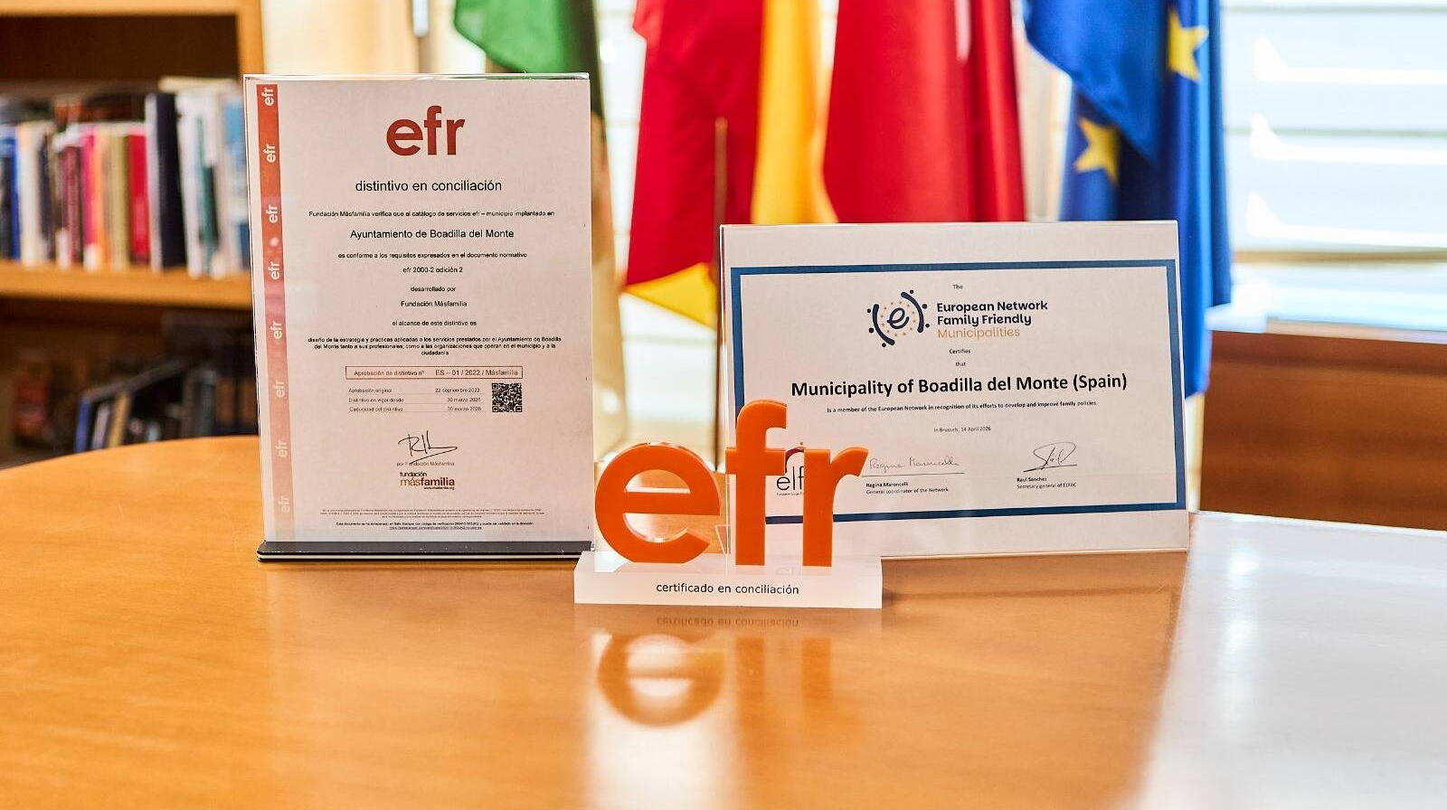 Boadilla renueva el sello efr y refuerza su apuesta por la conciliación familiar y laboral Boadilla renueva el sello efr y refuerza su apuesta por la conciliación familiar y laboral