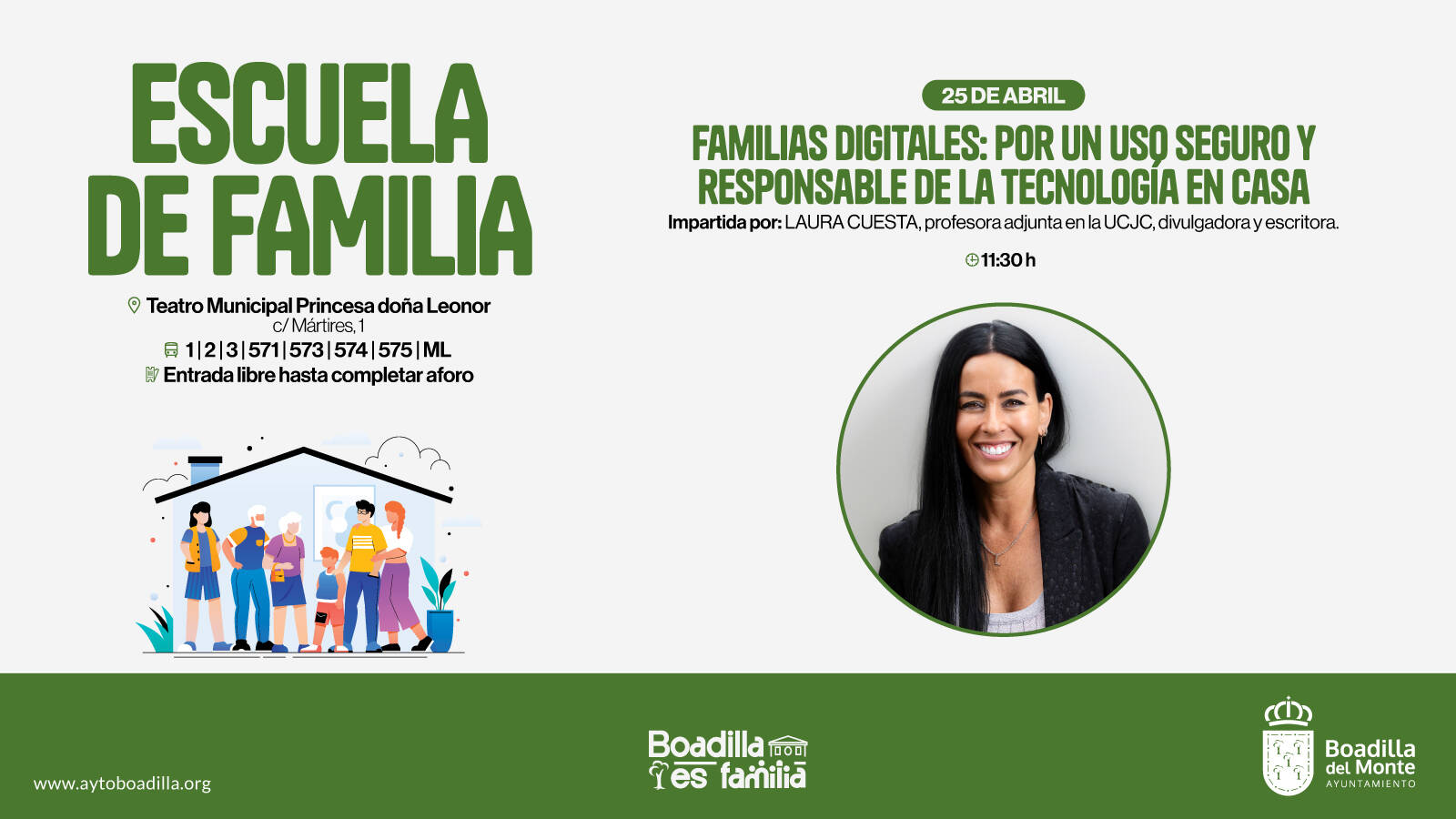 Cómo educar en el uso del móvil y las pantallas: nueva charla para familias en Boadilla