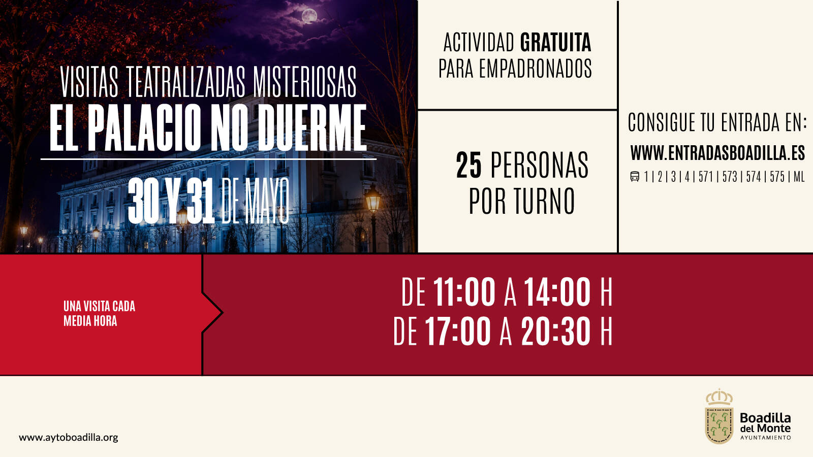 El Palacio del Infante don Luis abre sus visitas teatralizadas al misterio este fin de semana El Palacio del Infante don Luis abre sus visitas teatralizadas al misterio este fin de semana
