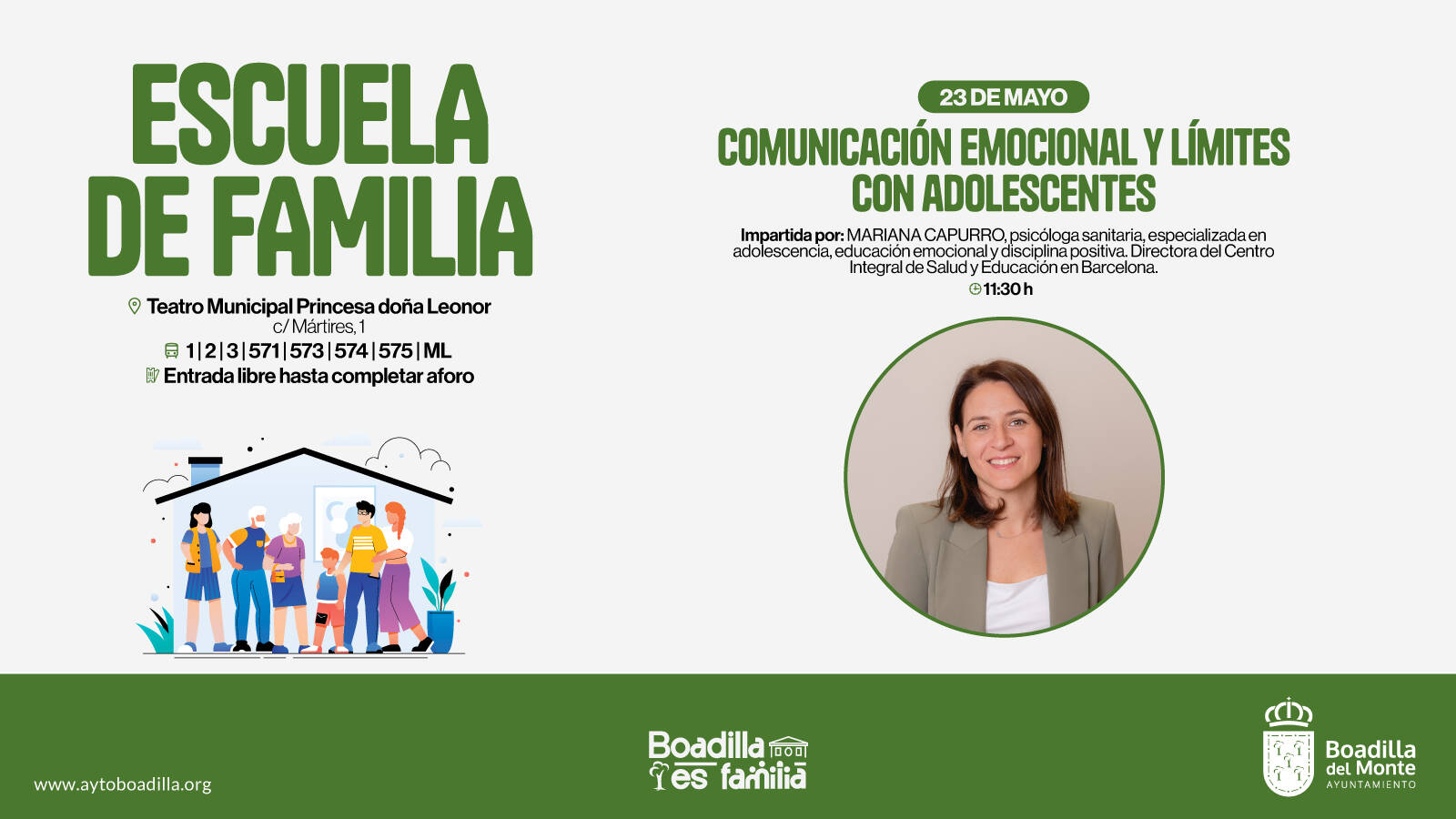 Boadilla ofrece una charla para mejorar la comunicación con adolescentes Boadilla ofrece una charla para mejorar la comunicación con adolescentes